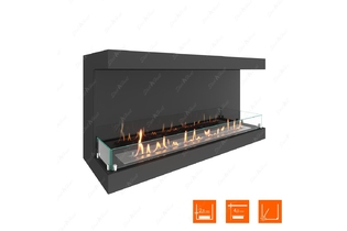 Биокамин фронтальный SteelHeat ONE 1200 (4)