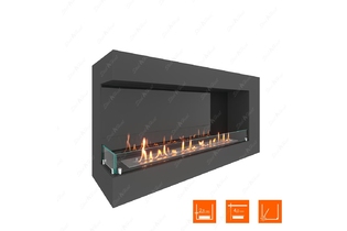 Биокамин угловой SteelHeat GRAND 1200 левый (4)