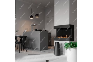 Биокамин фронтальный SteelHeat GRAND 900 (5)